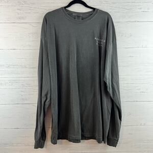 Magnolia Silos Gray Long Sleeve Crew Neck Shirt Size 2XL
